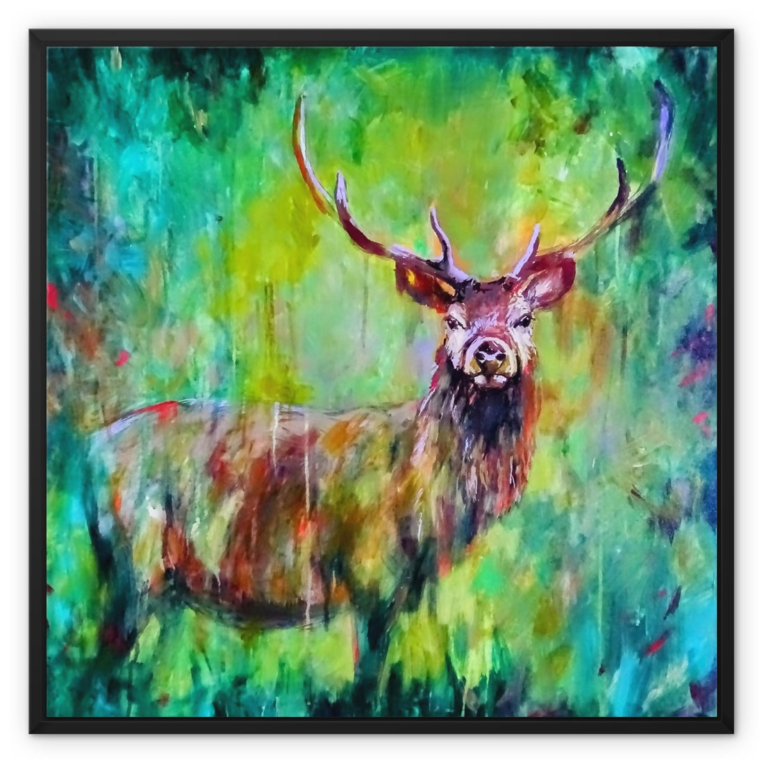 Stag Print on Canvas - 'Inquisitive'