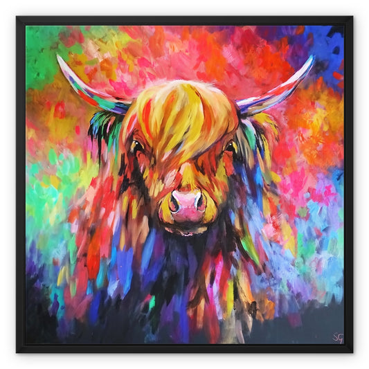 Highland Cow Canvas Art: A Unique Gift Idea for Cow Lovers