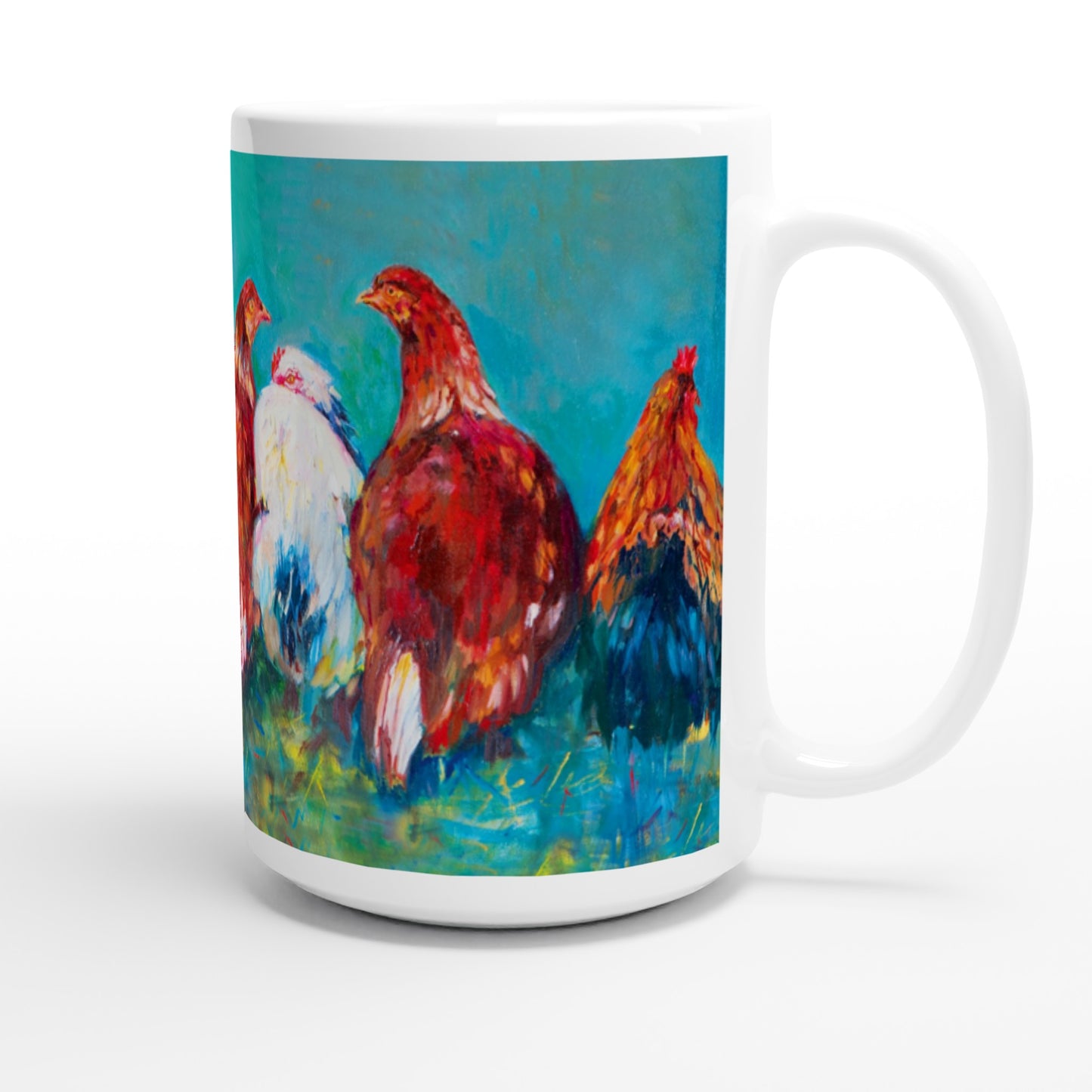 Hen Friends Ceramic Mug