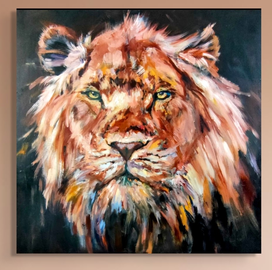 lion painting