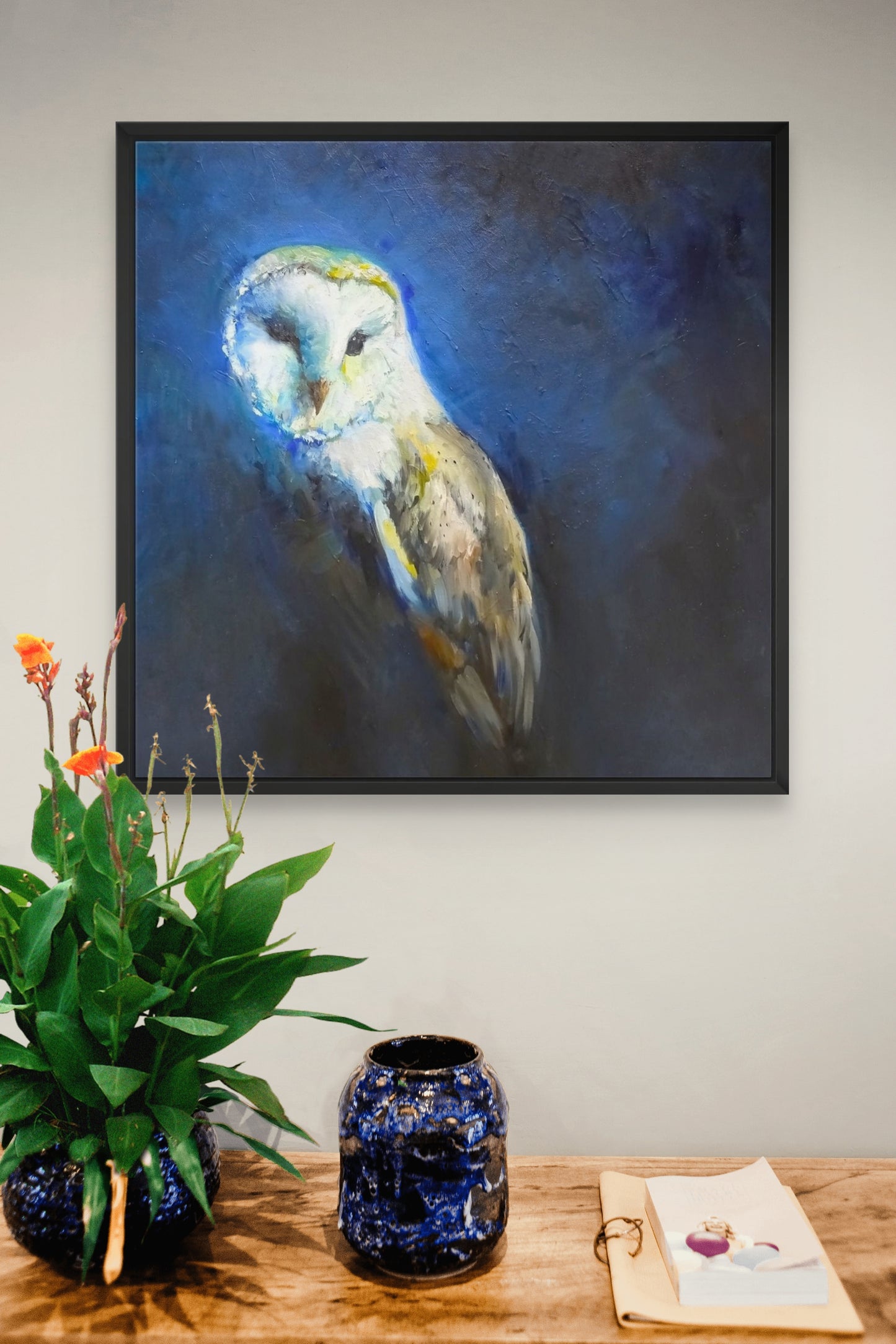 Barn Owl Framed Canvas