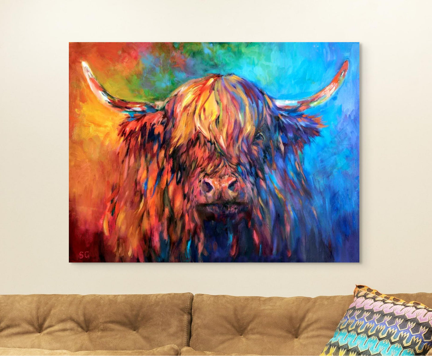 Glendevon - Highland Cow Canvas