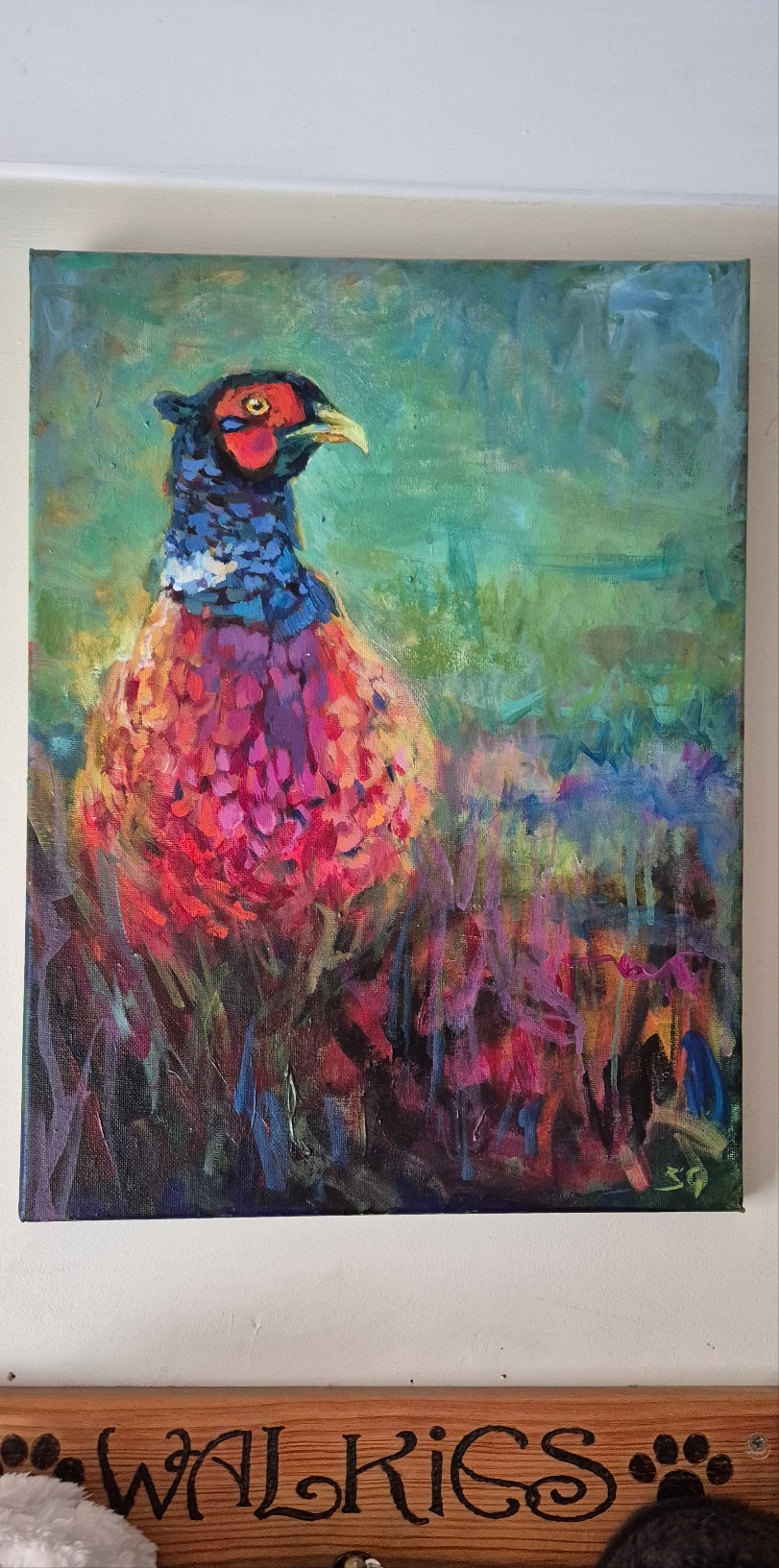 'Henri' Original Pheasant Painting in Acrylics 40 x 30 cm