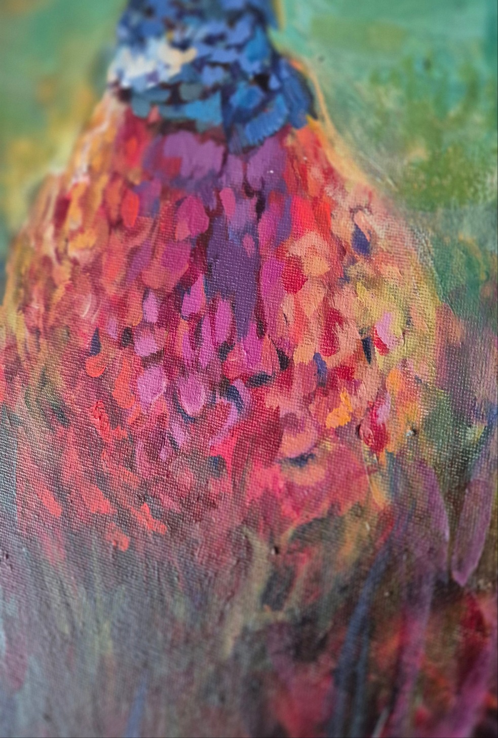 'Henri' Original Pheasant Painting in Acrylics 40 x 30 cm