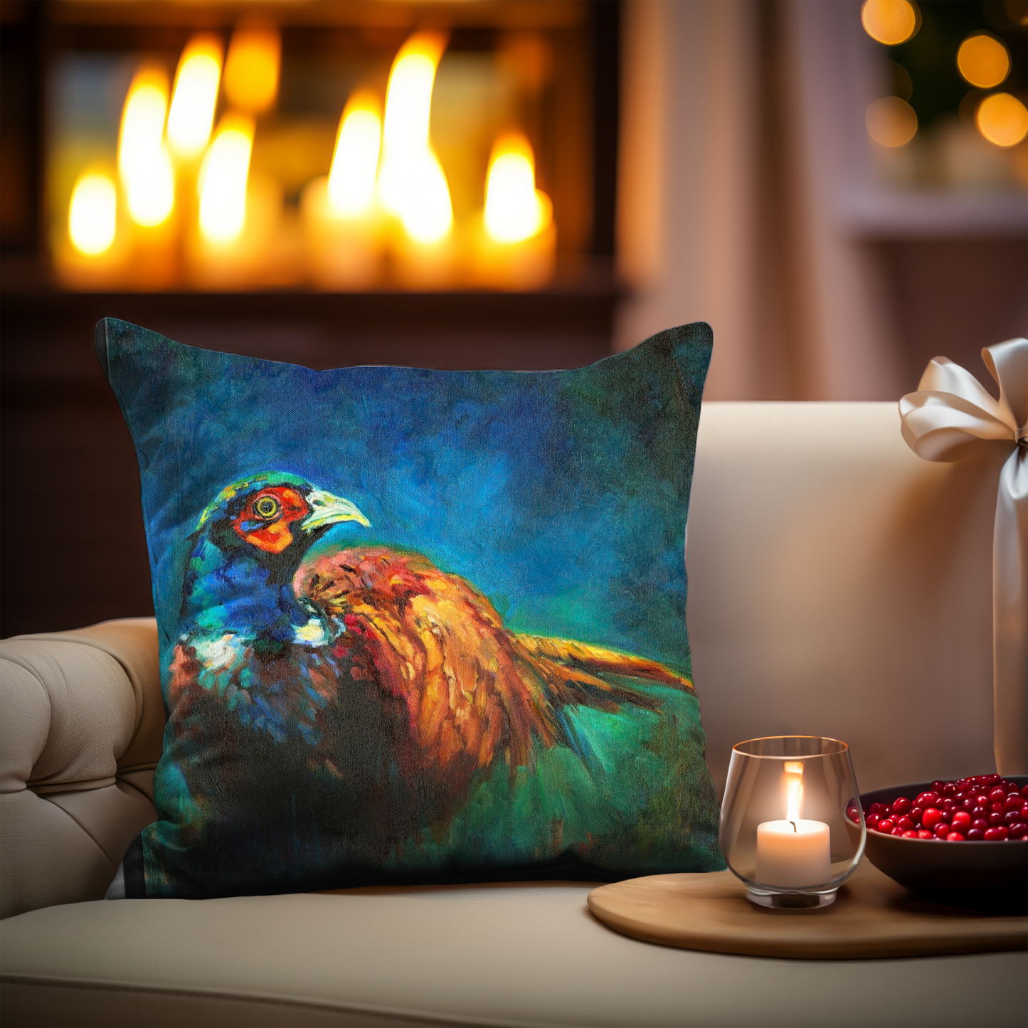 Pheasant  Cushion