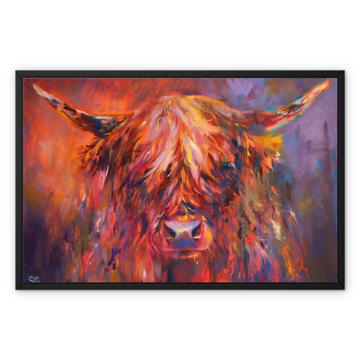 Islay - Highland Cow Framed Canvas