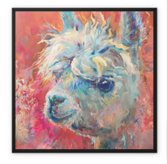 Party Animal Framed Canvas