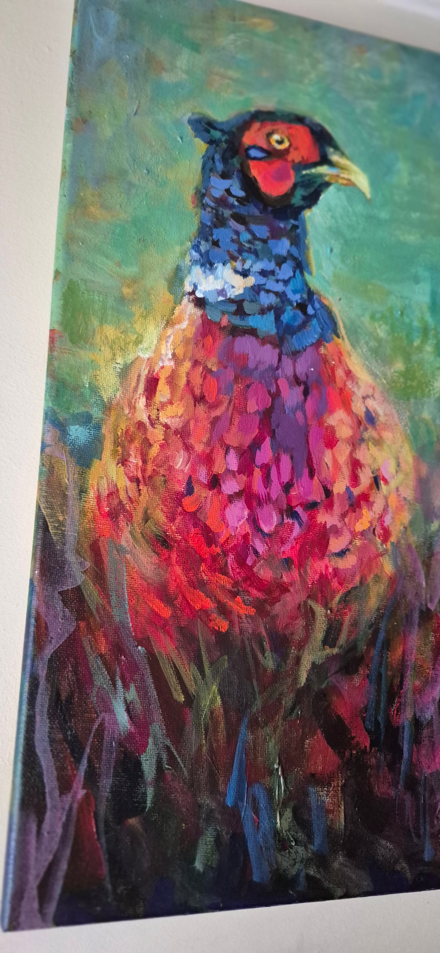 'Henri' Original Pheasant Painting in Acrylics 40 x 30 cm