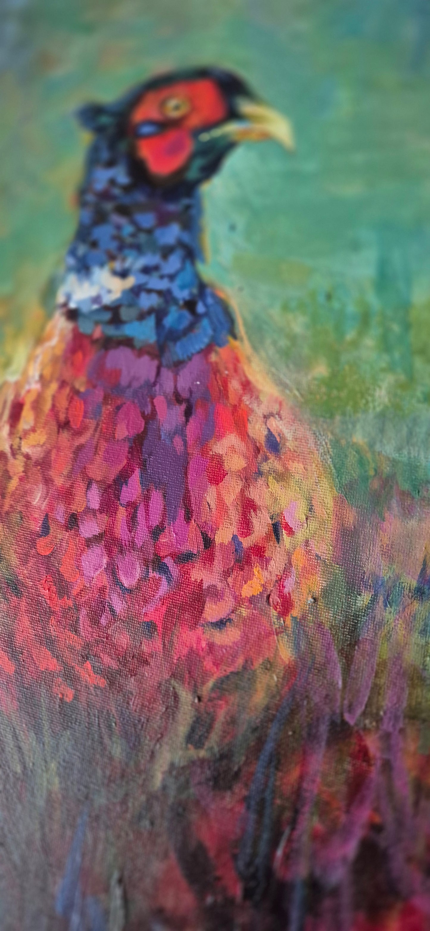 'Henri' Original Pheasant Painting in Acrylics 40 x 30 cm