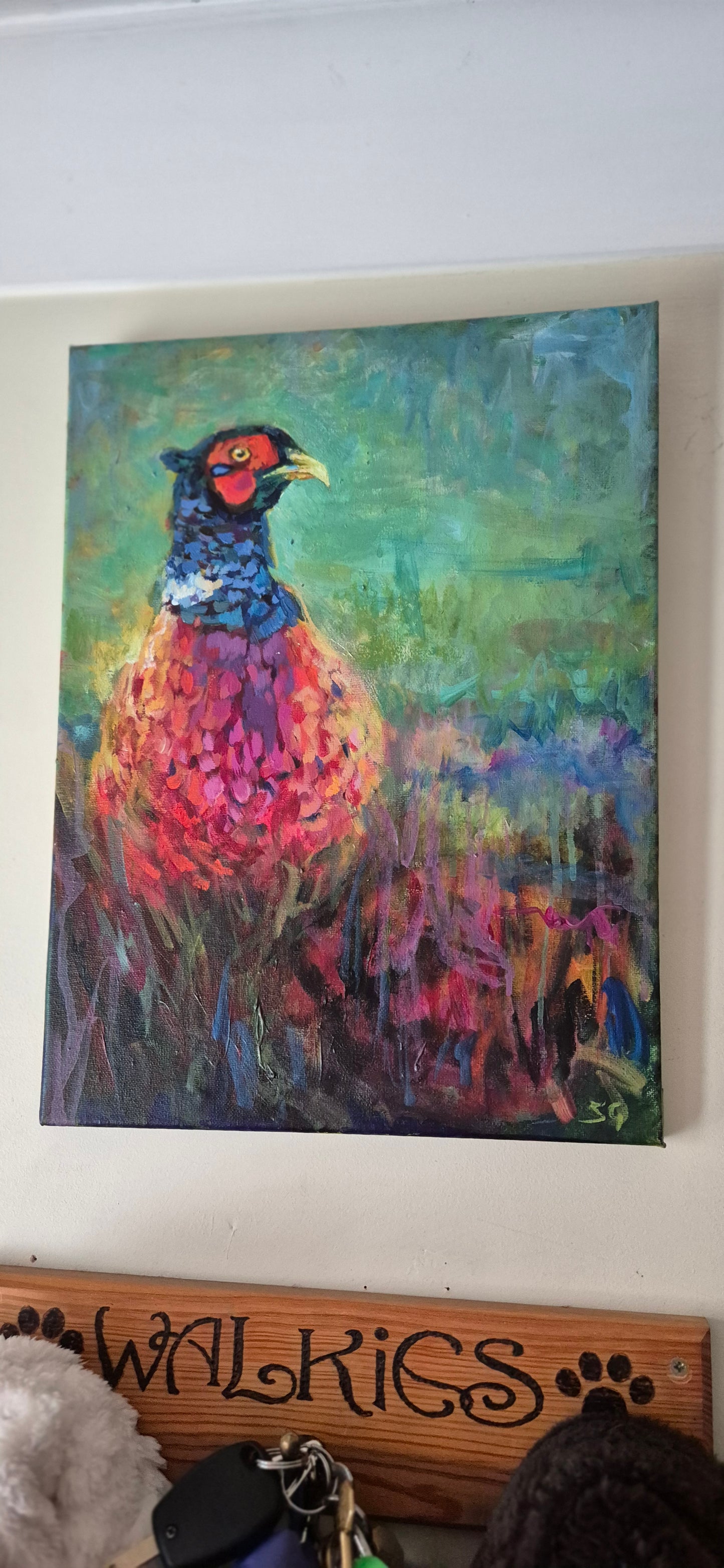 'Henri' Original Pheasant Painting in Acrylics 40 x 30 cm