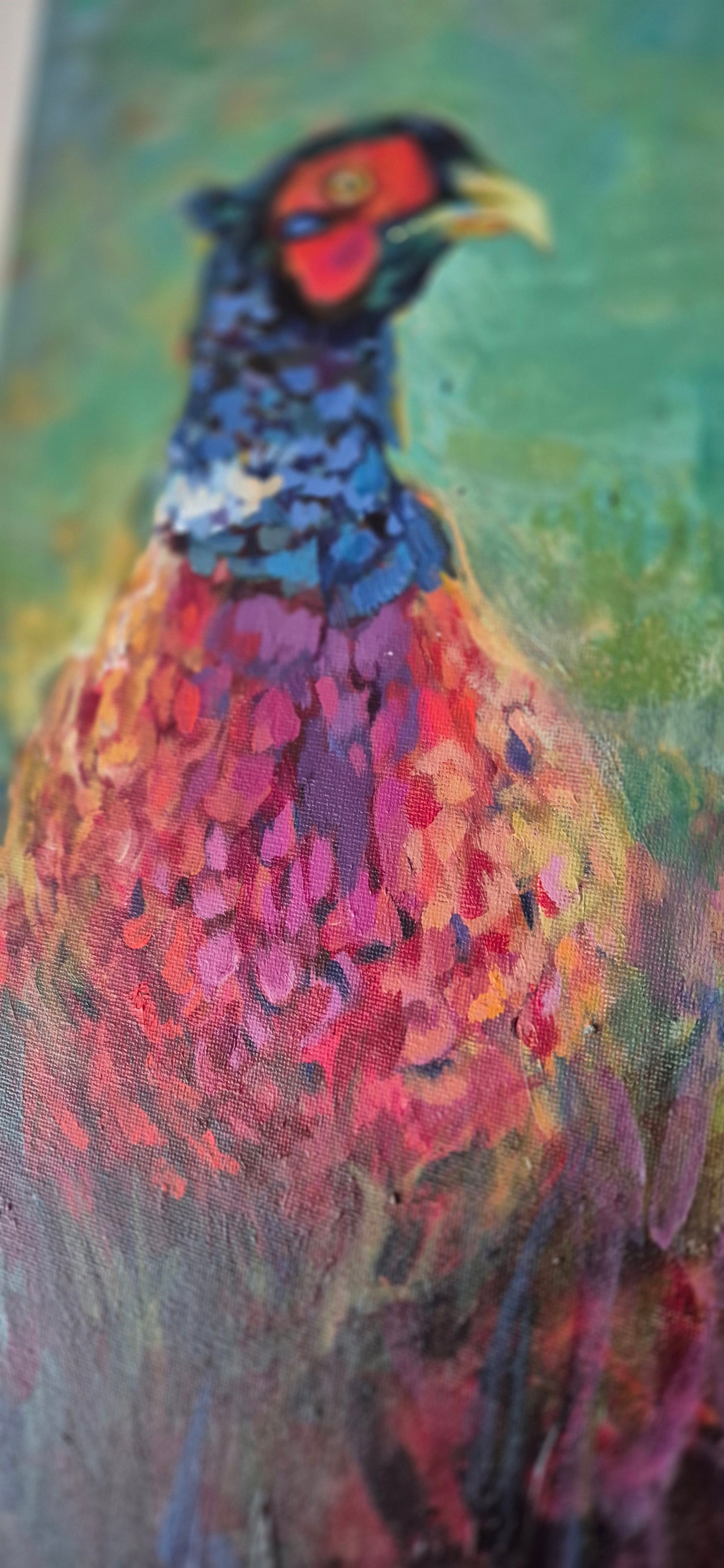 'Henri' Original Pheasant Painting in Acrylics 40 x 30 cm