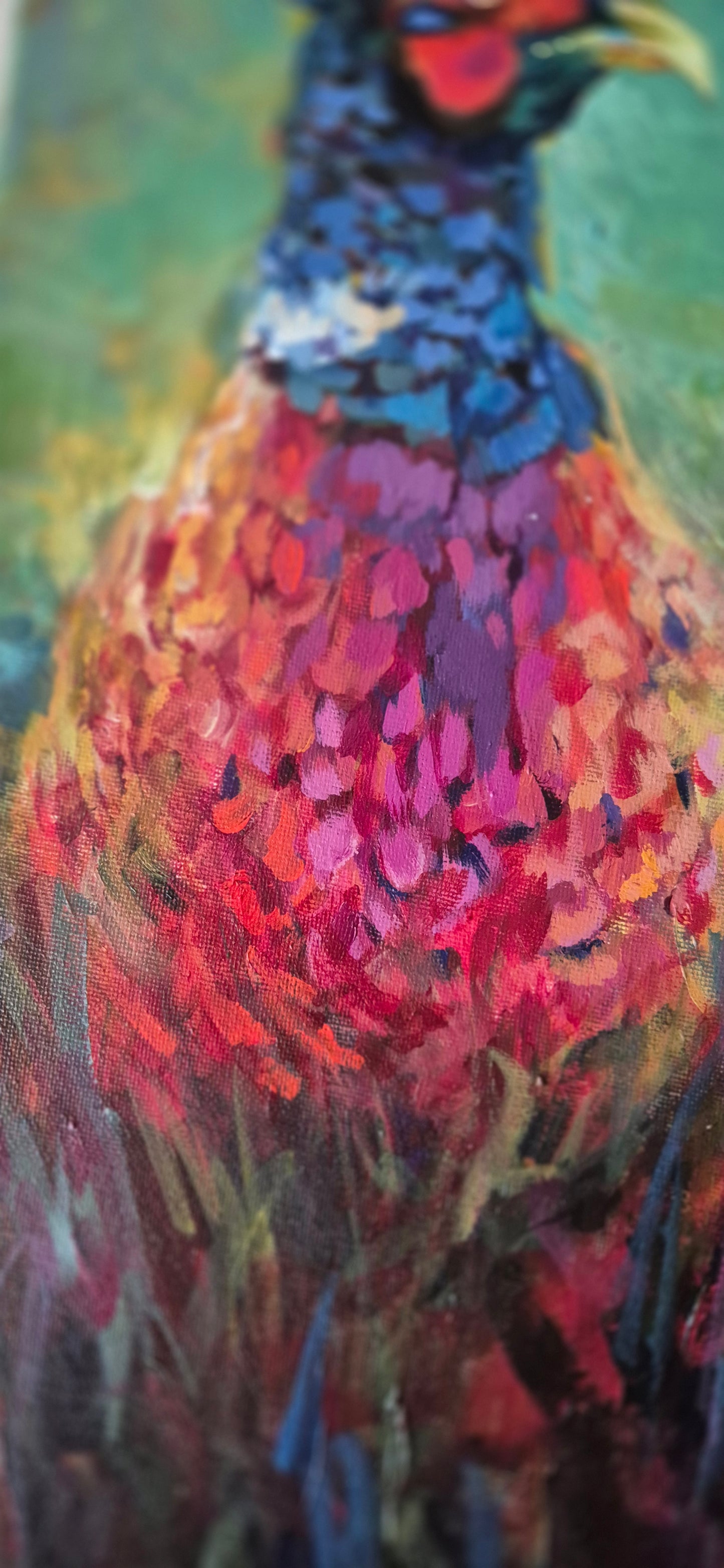 'Henri' Original Pheasant Painting in Acrylics 40 x 30 cm