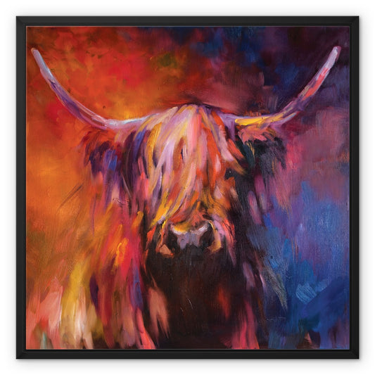Altnaharra - Highland Cow Framed Canvas