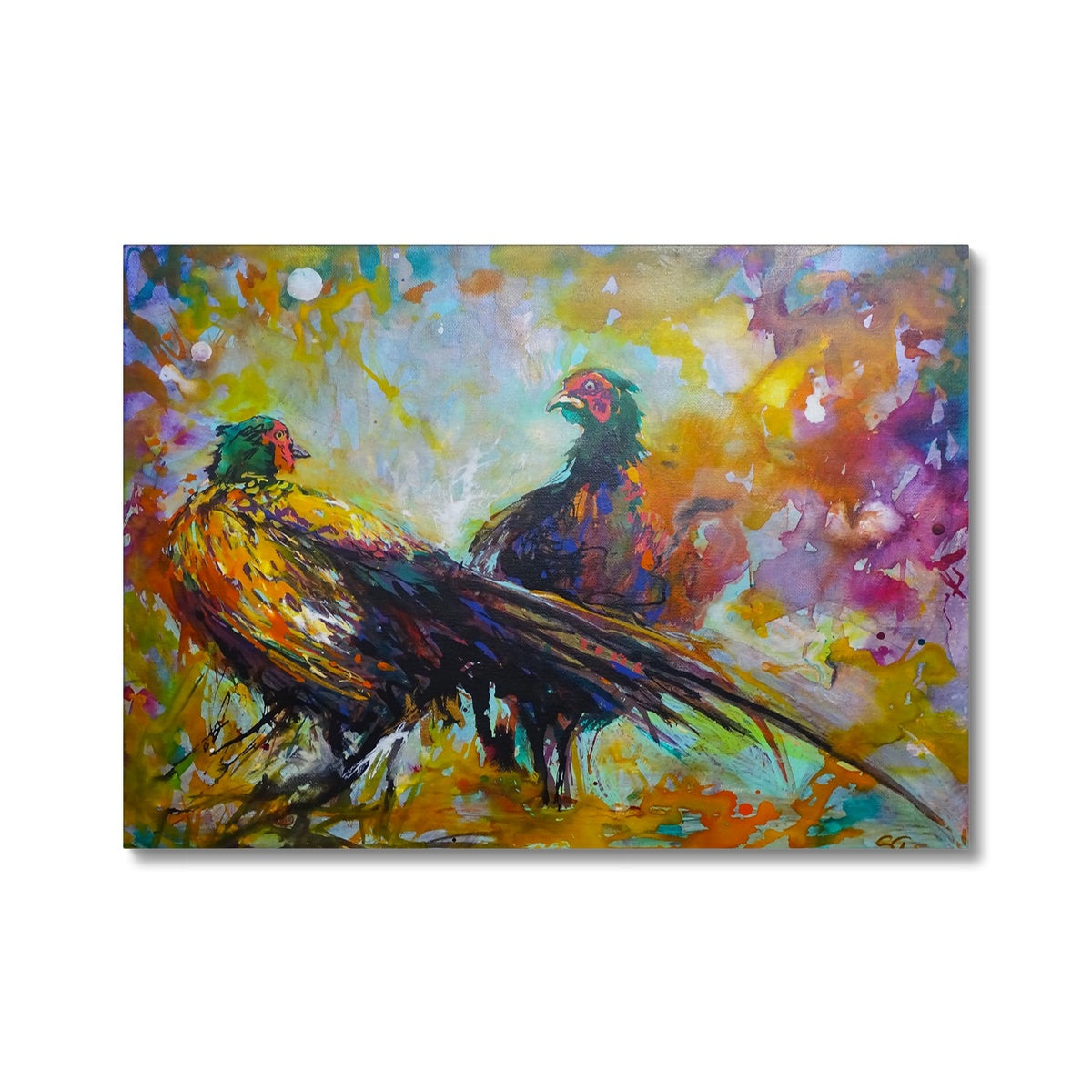 pheasant canvas art 