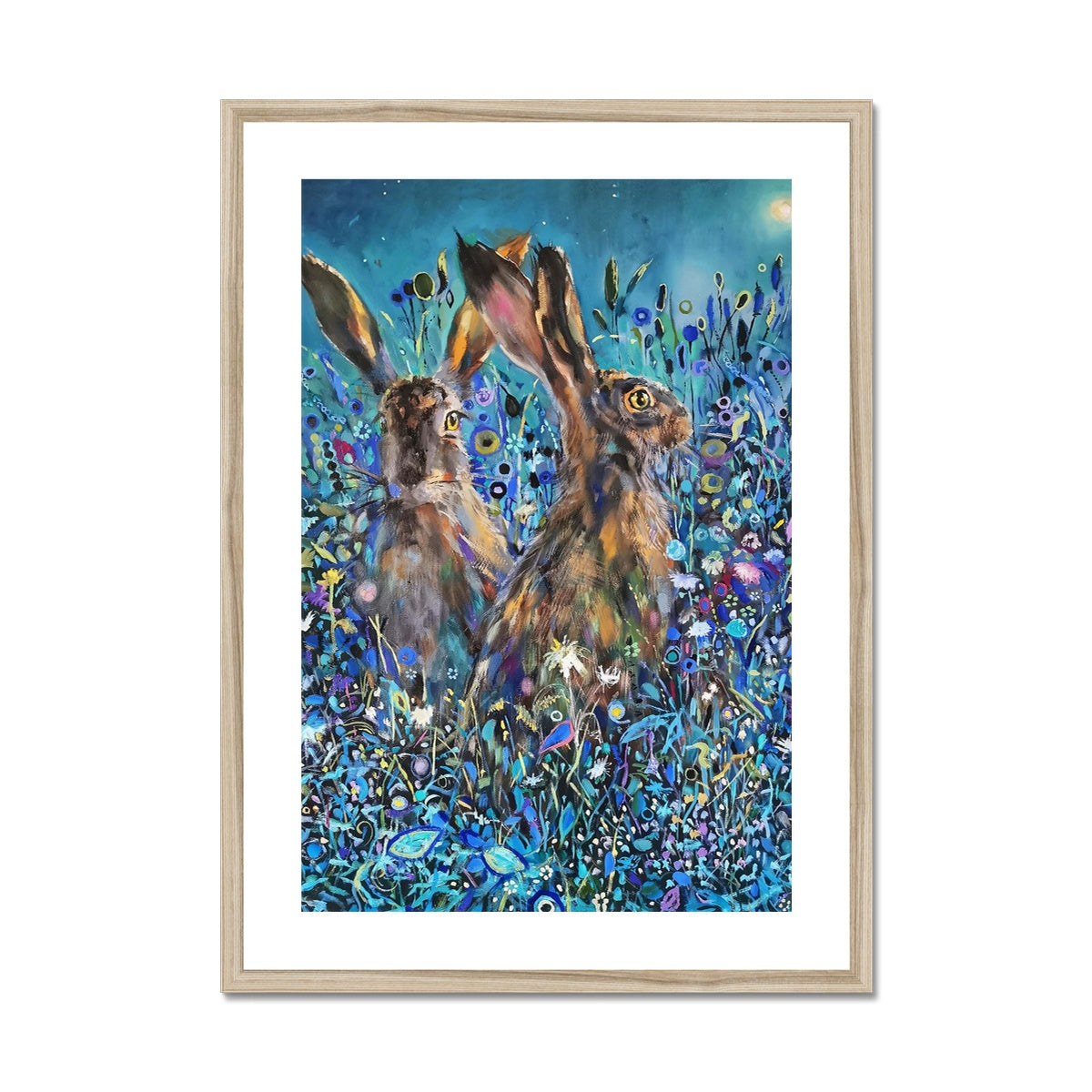 Enchanted Garden - Hares Framed & Mounted Print