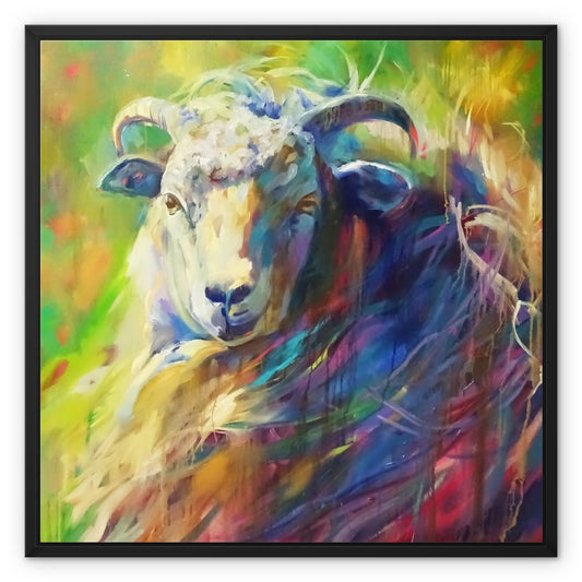 ram sheep painting print on canvas