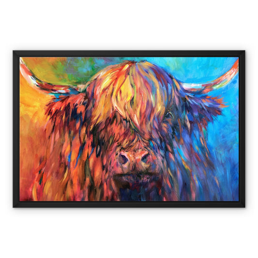 Glendevon - Highland Cow Framed Canvas
