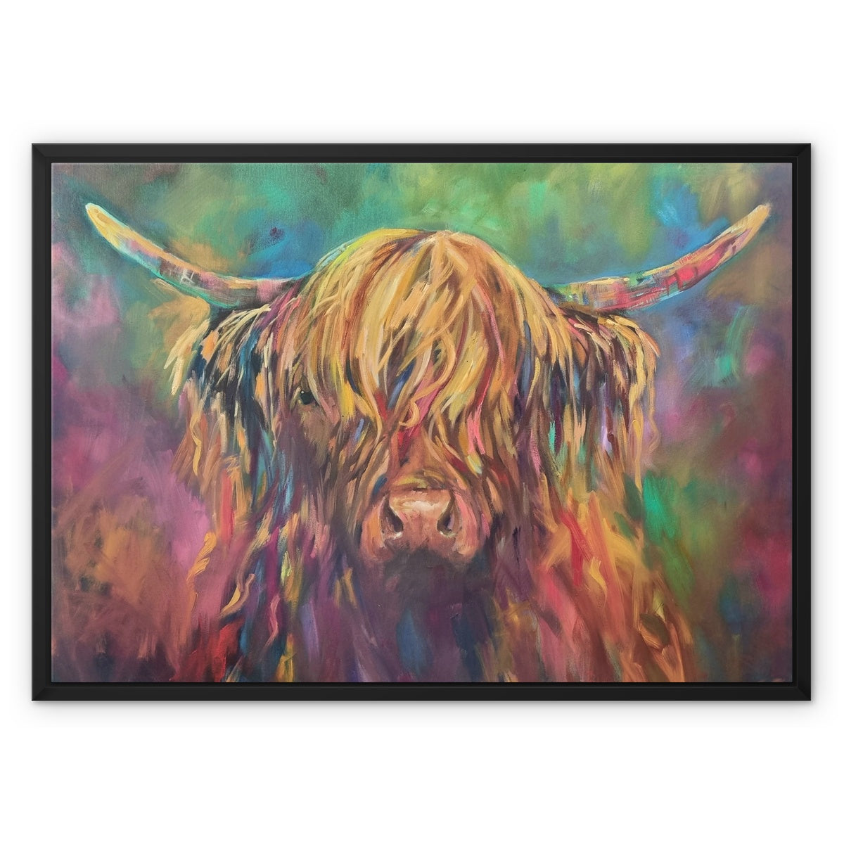 Applecross - Highland Cow Framed Canvas