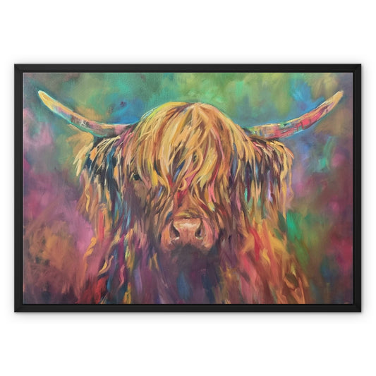 Applecross - Highland Cow Framed Canvas
