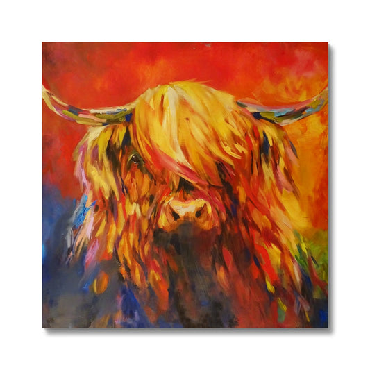 Mull of Kintyre - Highland Cow Canvas