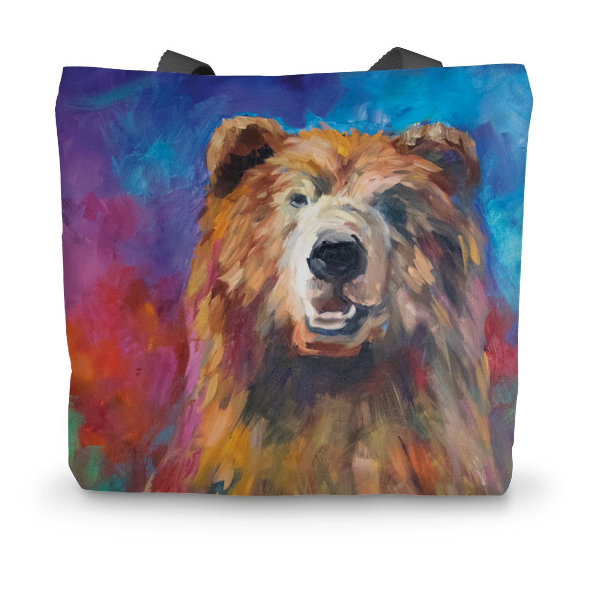 Sebastian - Bear Canvas Tote Bag