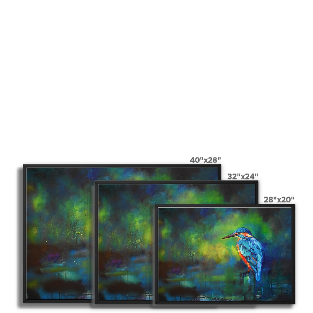 Lookout Point - Kingfisher Framed Canvas