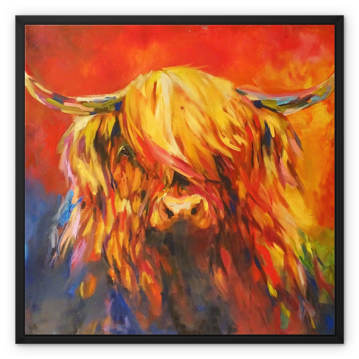 Mull of Kintyre - Highland Cow Framed Canvas