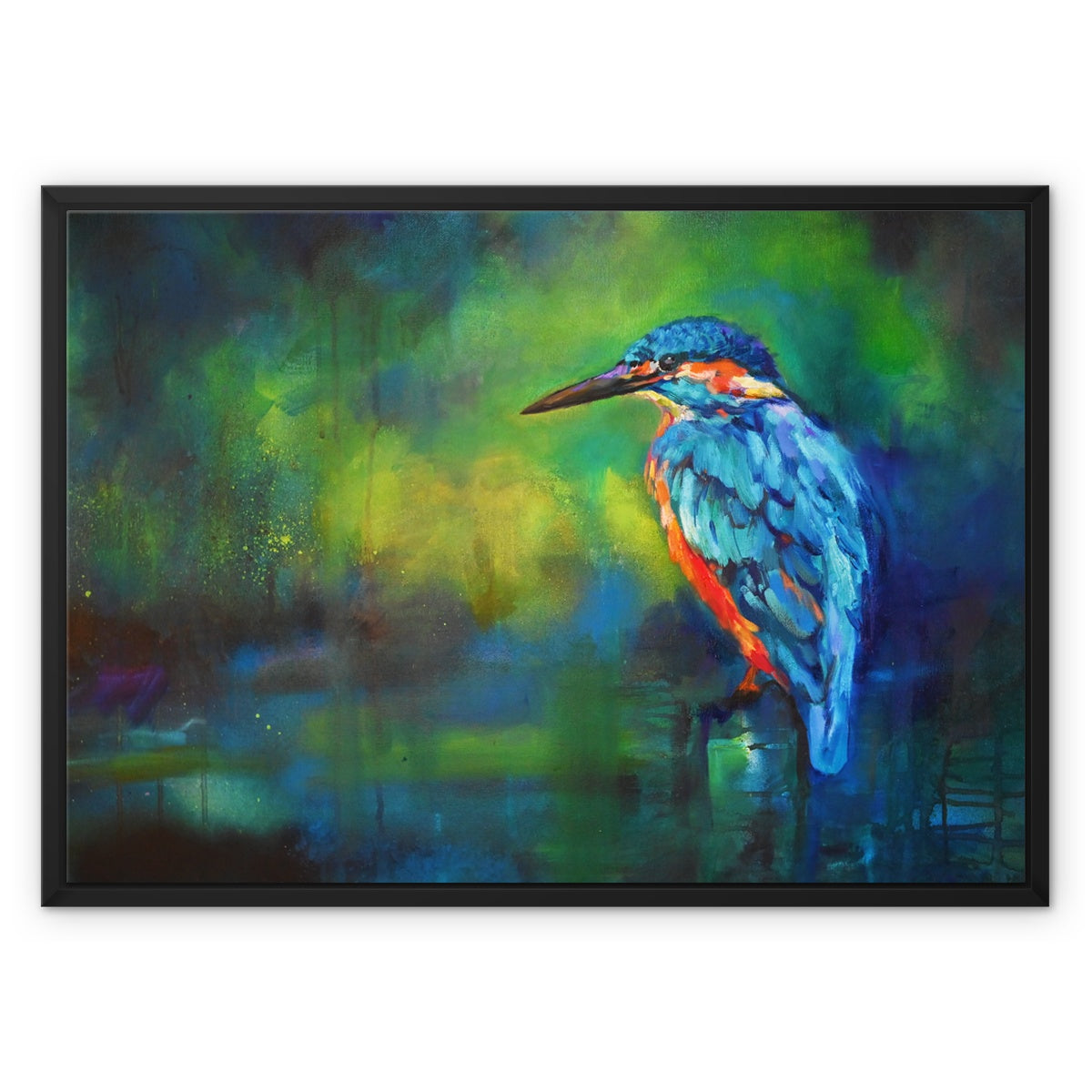 Lookout Point - Kingfisher Framed Canvas