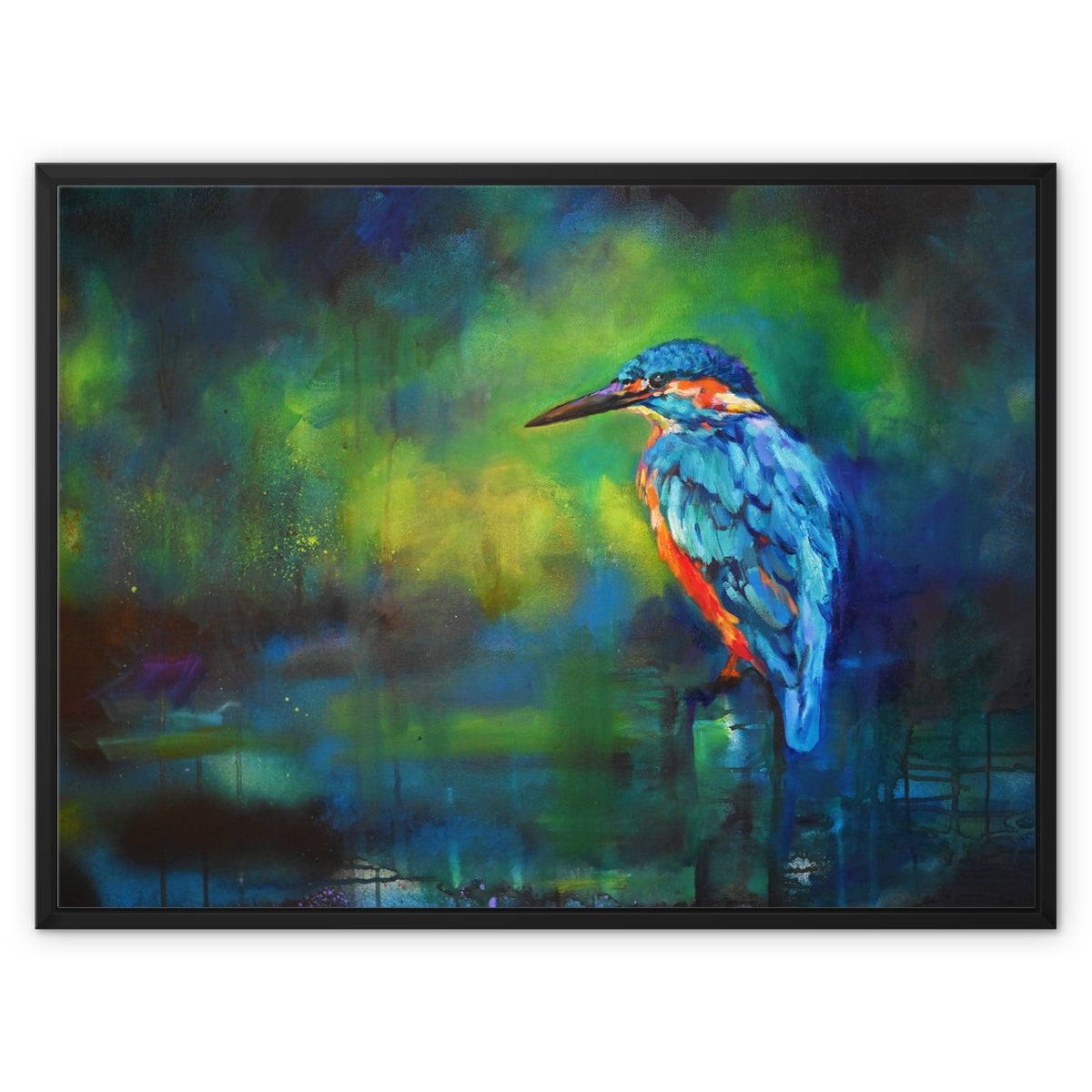 Lookout Point - Kingfisher Framed Canvas