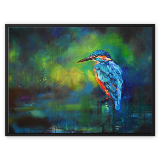 Lookout Point - Kingfisher Framed Canvas