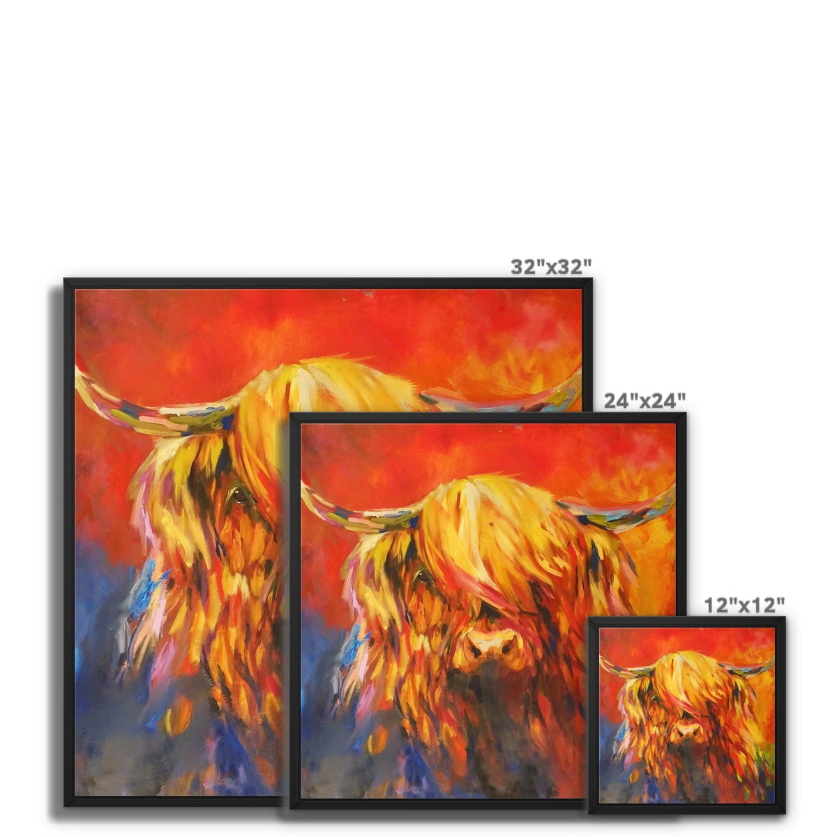 Mull of Kintyre - Highland Cow Framed Canvas